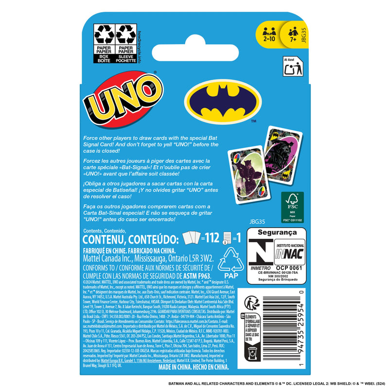 UNO - Batman Card Game - Product detail or play view 4