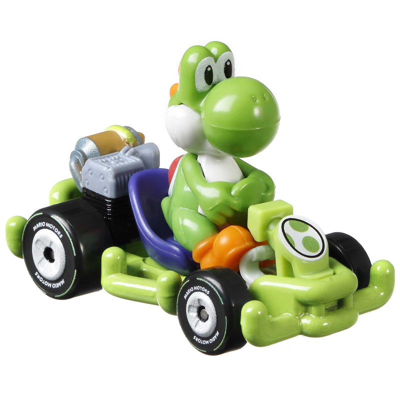 Hot Wheels - Mario Kart 1:64 Scale Die-Cast Vehicle - Yoshi - Product detail or play view 2