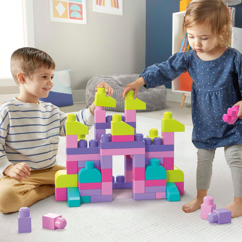 MEGA Bloks - Big Building Bag (80 Pieces) | Pastel - Product detail or play view 2
