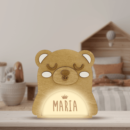 Vintiun - Animal Lamp Bear (powered by battery or USB C cable) + Lettering Kit