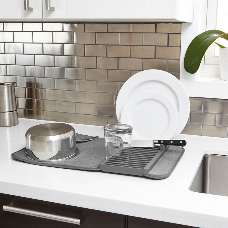 UDry Mini Dish Drying Rack with Mat - image 2