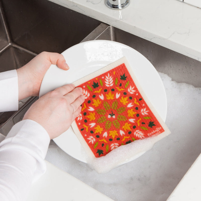 Danica - Fall Foliage Swedish Dishcloth - lifestyle