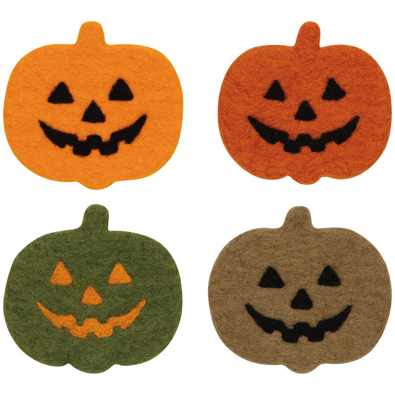 Danica - Boo Crew Halloween Felt Wool Coaster Set of 4