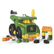 MEGA BLOKS John Deere Dump Truck Building Set (DBL30) — dump truck and blocks