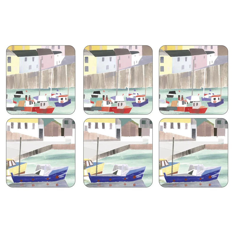 Pimpernel - Harbour Coasters 4 × 4 in (Set of 6)