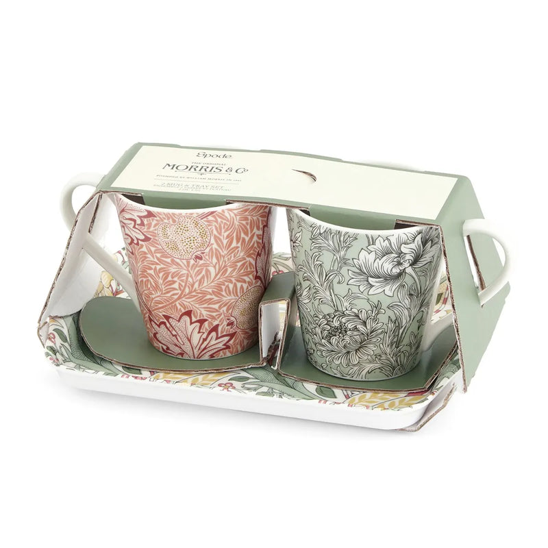 Spode - Morris & Co. - Mug & Tray Set | 6.5 oz / 192 mL