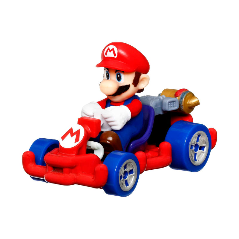Hot Wheels - Mario Kart 1:64 Scale Die-Cast Vehicle - Mario