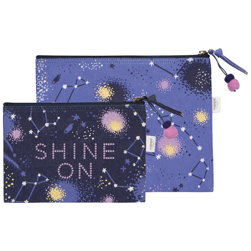 Danica - Shine Zipper Pouches Set of 2