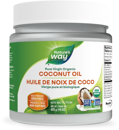 Nature's Way - Huile de coco - Vierge pure biologique