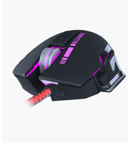 Xtech - Combative 3D Gaming Mouse 8 - Button RGB - Black - XTM - 720 Electronics