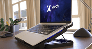 Xtech - Laptop Cooling Pad up to 15.6" with LED Fans - Black - XTA - 156 Electronics