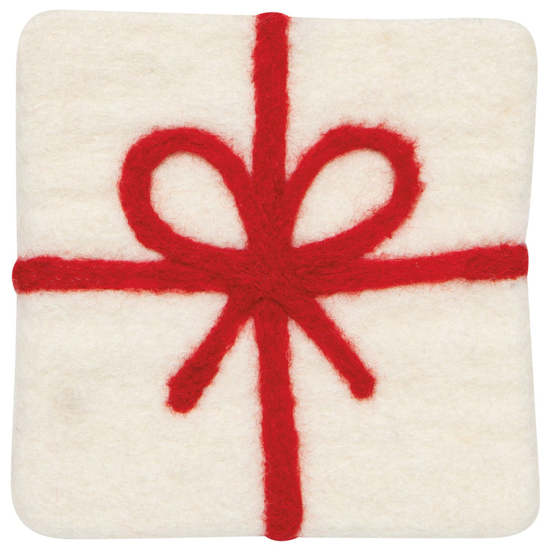 Danica - Presents Christmas Felt Wool Coaster Set of 4