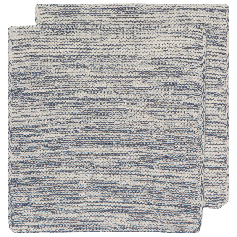 Héritage - Lot de 2 torchons en tricot Midnight