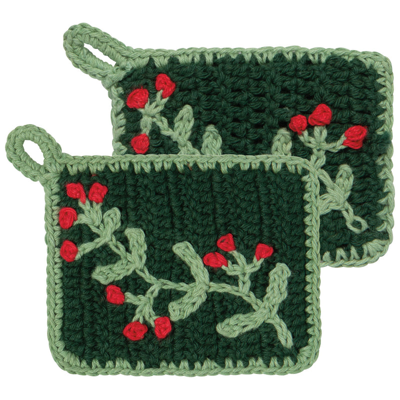 Now Designs by Danica - Winterberry Christmas Crochet Sponges Set of 2