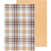 Danica - Recycled Cotton 2nd Spin Plaid Maize Dishtowels Se