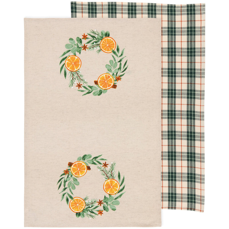 Now Designs by Danica - Cedar & Citrus Dishtowels Set of 2