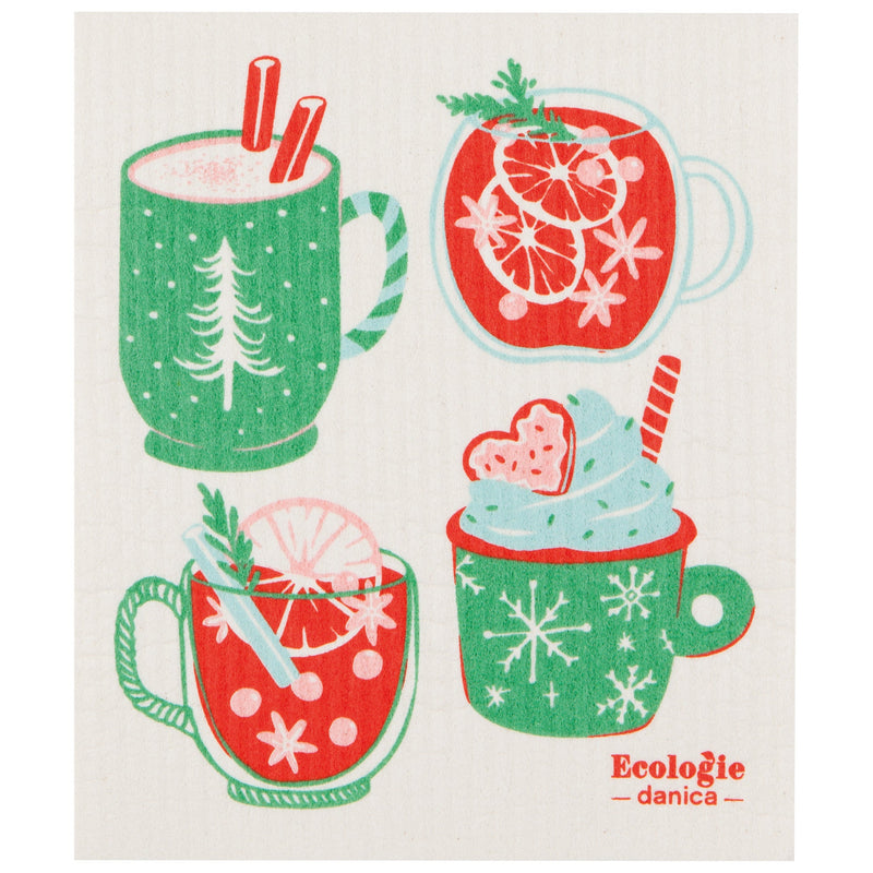 Danica - Cozy Cups Christmas Swedish Dishcloth