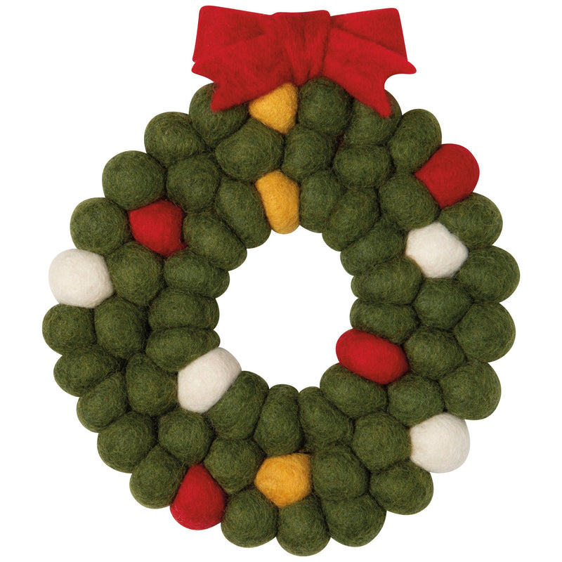 Danica Jubilee - Wreath Christmas Felt Wool Trivet