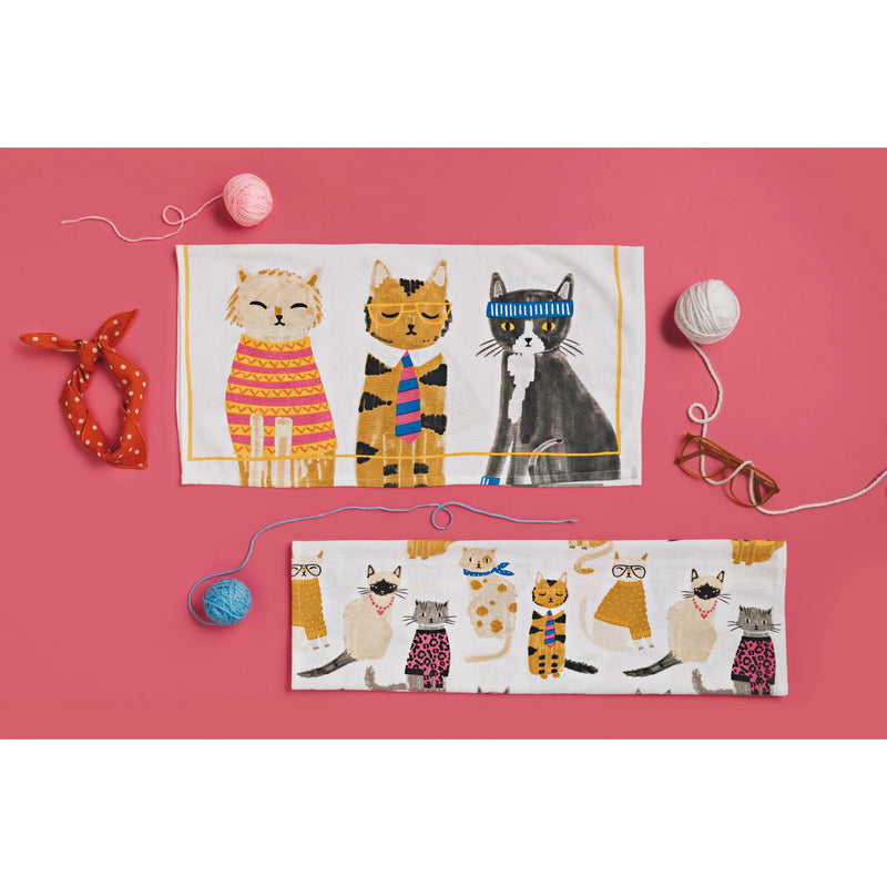 Danica Jubilee - Torchons en toile de coton Feline Fine (lot de 2)