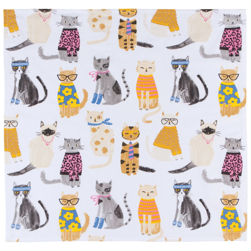 Danica Jubilee - Torchons en toile de coton Feline Fine (lot de 2)