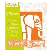 6 Stencils Savannah Animals