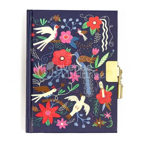 My Mandarine Secret Journal – Birds & Flowers detail