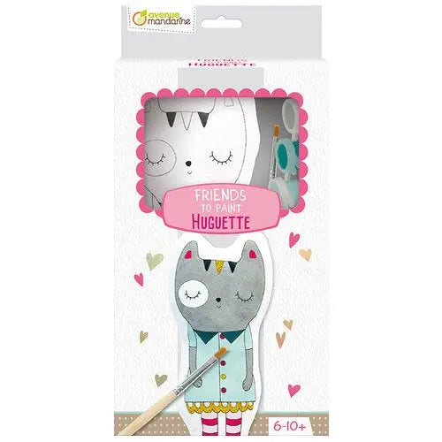 Huguette the Cat painted character