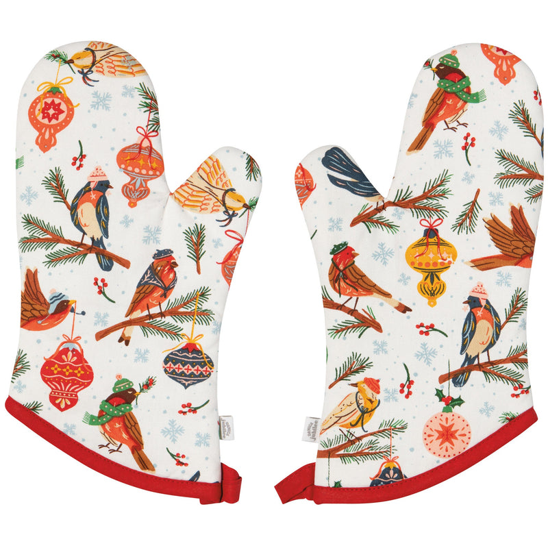 Jubilee - Season's Tweetings Chritmas Oven Mitts Set of 2