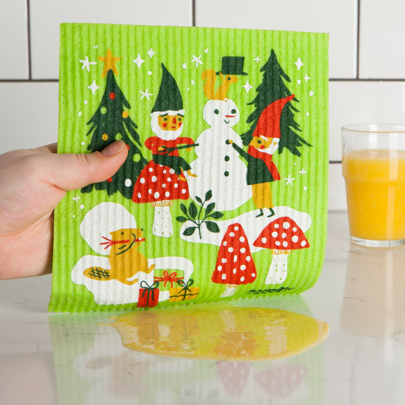 Danica - Gnome for Holidays Swedish Dishcloth - lifestyle